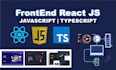 do frontend web development in react js and javascript