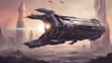 design spaceship, sci fi illustration and sci fi art
