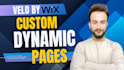 build wix custom landing pages, wix dynamic websites, and add custom velo code