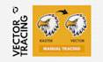 manually vector trace logo to high resolution in 60 minutes