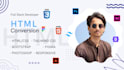 convert PSD to responsive HTML with clean, optimized code