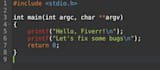find and fix bugs in c code