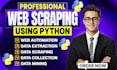 build a python web scraper to extract, parse and automate data scraping