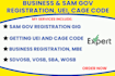 get you registered on sam gov, uei, cage code, samgov renewal, mbe, wosb, sdvosb