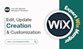 edit, update, manage, and customize your wix website