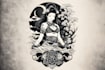 do a tattoo design in japanese style