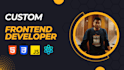 create professional HTML CSS javascript reactjs and nextjs website