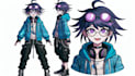 illustrate danganronpa sprite or custom cartoon anime game character design