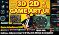 design professional 2d  3d game UI for mobile PC  unity game