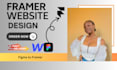 design framer website, figma website, website framer to webflow website