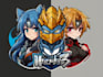 design mascot anime logo with your character