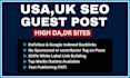 create high da guest post backlinks on USA and UK sites via guest posting