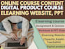 create online course content, assignment for google classroom, elearning website