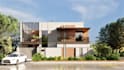 design house and apartment with 3d renders