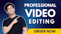do professional youtube video editing and post production in 24 hours