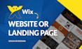 do professional wix website design and custom wix landing page