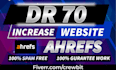 increase ahrefs domain rating DR 70 plus