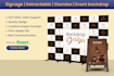 retractable standee event backdrop roll up pull up banner sandwich board design