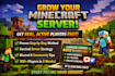 teach you a proven method to get real, active players on your minecraft server