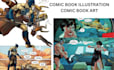 create comic storyboard comic strip comic book illustration  cartoon character