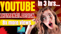 design amazing, clickbait youtube thumbnail design in 3hr
