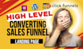 design professional sales funnel creation with cartflows and builderall website