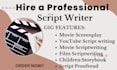 write youtube, video script explainer video, short film, storytelling script