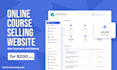 develop an online course selling website