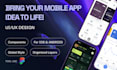 mobile app uiux design, figma app design, mobile app UI design, figma prototypes