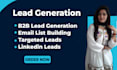 linkedin lead generation, data entry and internet research