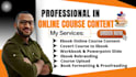 do online course content, course creation, course curriculum, ebook ghostwriter