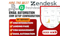 setup zendesk freshsales gorgias crm landbot chatbot freshdesk automation flows