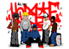 draw character in hip hop style