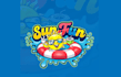 design pool float company sun fun logo