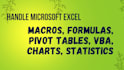 handle  microsoft excel  macros, formulas, pivot tables, vba, charts