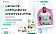 create dry cleaning office cleaning home cleaning website