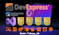 develop an app with devexpress UI, devextreme UI, report, dashboard components