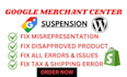 fix google merchant center suspension misrepresentation gtin code