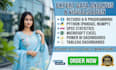 do data analysis using rstudio,r programming,python,spss,excel,powerbi,tableau