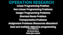 help in operations research, linear programing, excel solver