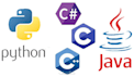 create solutions using python, c, java, and sql