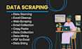 do master data scraping, entry and sourcing expert