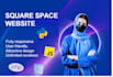 develop a squarespace website design , fully responsive