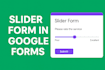 build interactive google form with slider input