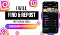 repost create schedule instagram reels and posts
