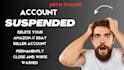 delete and close your suspended ebay and amazon account