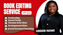 proofread, edit christian book, journal design, KDP journal document formatting
