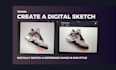 create a customized digital sketch, illustration