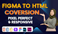 convert figma to website with html css javascript bootstrap