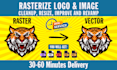 vectorize logo, image to vector, vector tracing and high quality files
